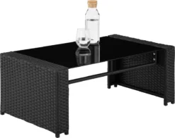 Tectake - Wicker Zitgroep Tuinset Lucca - Zwart - 404131 12 Tectake - Wicker Zitgroep Tuinset Lucca - Zwart - 404131 -Tuinmeubelen 1200x952