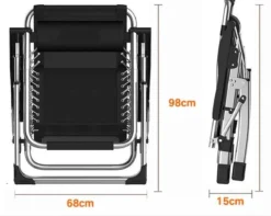 Brulo - Ligstoel Tuin - Ligstoelen - Strandstoel Opvouwbaar - Tuinstoel - Incl Tafel En Hoofdkussen -Tuinmeubelen 1200x956 2