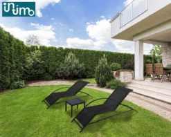 Intimo Ligbeddenset + Tafel - Zwart - 163x60x65/45x45x40 -Tuinmeubelen 1200x960 9