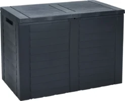 Parya Garden- Opbergbox Kussenbox - Tuinkist 170 Liter - Grijs- 75 X 44 X 53 Cm