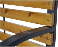 Dutcc 41142 - Tuinbank - Woodstock - 120 Cm – Zwart -Tuinmeubelen 1200x972