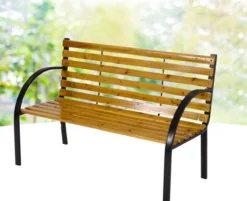 Dutcc 41142 - Tuinbank - Woodstock - 120 Cm – Zwart -Tuinmeubelen 1200x978