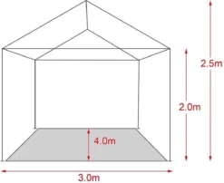 MaxxGarden Partytent - Paviljoen - 3x4m - Incl. Zijwanden - Waterdicht - Wit -Tuinmeubelen 1200x979 1
