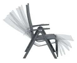 Garden Impressions - Sol Verstelbare Tuinstoel - Aluminium - Zwart -Tuinmeubelen 1200x990 2