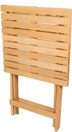 SiRaC - Houten Tuinset - Balkonset - 3-delig - Met Paarse Kussens - Natuurlijke Hout - Balkon Meubelen - 2 Persoons Balkonset - Twee Stoelen En Bijzettafel - Hout -Tuinmeubelen 656x1200