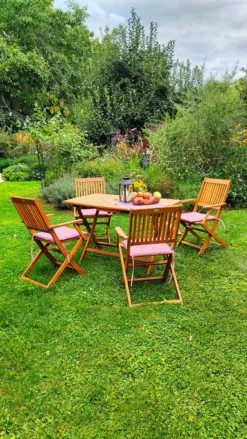 Merkloos Luxe Tuinset 'Sydney' - 5-delig - Acaciahout - FSC Gecertificeerd -Tuinmeubelen 675x1200