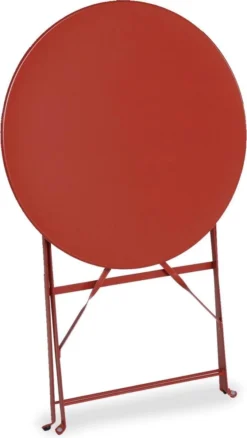 Emilia - Ronde Inklapbare Bistrotafel Ø60cm Van Gepoedercoat Staal – Terra Cotta 10 Emilia - Ronde Inklapbare Bistrotafel Ø60cm Van Gepoedercoat Staal – Terra Cotta -Tuinmeubelen 677x1200