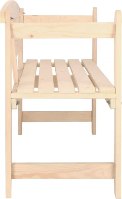 Merkloos Springos Tuinbank | Tuinbankje | Zitbank Buiten | Naaldhout | 119 X 78 X 45 Cm | Licht -Tuinmeubelen 734x1200