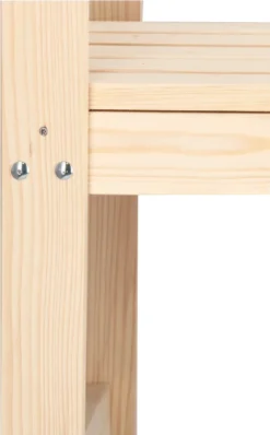 Merkloos Springos Tuinbank | Tuinbankje | Zitbank Buiten | Naaldhout | 119 X 78 X 45 Cm | Licht -Tuinmeubelen 744x1200