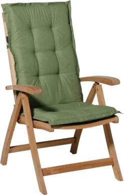 Madison Tuinstoelkussen Hoge Rug Basic Groen -Tuinmeubelen 765x1200