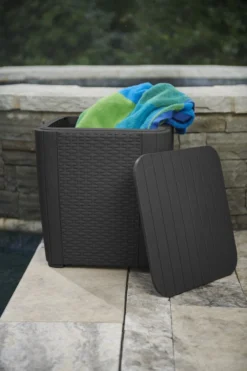 ALLIBERT Keter Luzon Opbergtafel - 39x39x43cm - Donkergrijs -Tuinmeubelen 800x1200 34