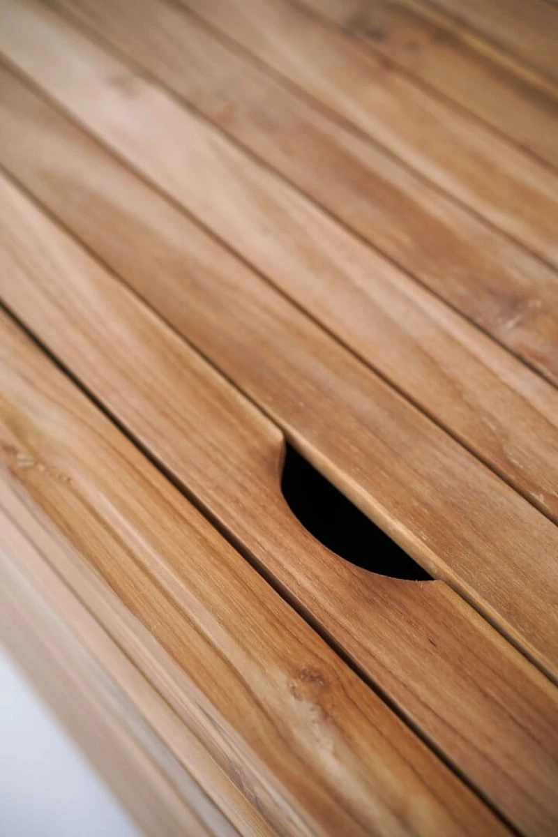 Kleine Teakhouten Tuinbank Met Opbergruimte - 100 X 60 X 90 Cm - Duurzaam Teakhout - Blijft Strak En Mooi - Sterke Constructie Om Lang Mee Te Gaan 19 Kleine Teakhouten Tuinbank Met Opbergruimte - 100 X 60 X 90 Cm - Duurzaam Teakhout - Blijft Strak En Mooi - Sterke Constructie Om Lang Mee Te Gaan - Afbeelding 19