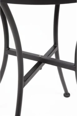 Bolero Ronde Stalen Bistro Tafel Zwart 60cm 9 Bolero Ronde Stalen Bistro Tafel Zwart 60cm -Tuinmeubelen 802x1200