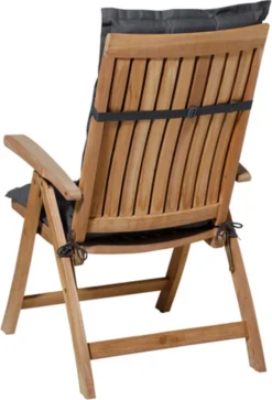 Madison - Tuinkussen - Hoge Rug - 123 X 50cm - Panama Grijs - Standenstoel -Tuinmeubelen 816x1200