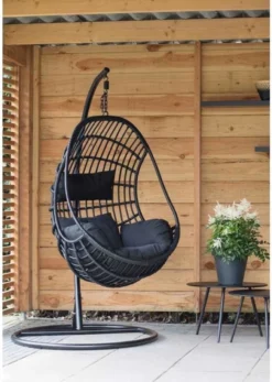 Hangstoel Sturdy Frame Zwart -Tuinmeubelen 853x1200