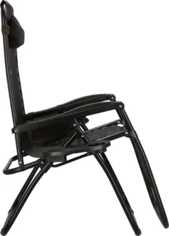 Springos Tuinstoel | Ligstoel | Opvouwbaar | Verstelbaar | Ergonomische Hoofdsteun | Bruin / Zwart -Tuinmeubelen 861x1200 1