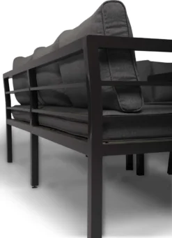 Merkloos Rocco | Loungeset Hoekset Tuinset | Aluminium| Hoekbank, Tuinbank, Tuintafel | 8 Zitplaatsen -Tuinmeubelen 870x1200