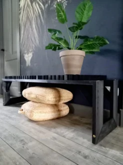 Tuinbank Design 2023 - 150CM - Grenen Hout - Zwart -Tuinmeubelen 900x1200 11