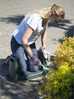 Nature - Tuinkruk 2-in-1 - Tuinzit/-knielkruk - Tuin Werkbank - Grijs - H34 X 66 X 25cm -Tuinmeubelen 902x1200 1