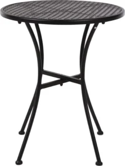 Bolero Ronde Stalen Bistro Tafel Zwart 60cm 7 Bolero Ronde Stalen Bistro Tafel Zwart 60cm -Tuinmeubelen 903x1200