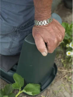 Nature - Tuinkruk 2-in-1 - Tuinzit/-knielkruk - Tuin Werkbank - Grijs - H34 X 66 X 25cm -Tuinmeubelen 904x1200