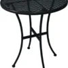 Bolero Ronde Stalen Bistro Tafel Zwart 60cm