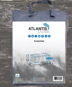 Opbergtas Voor Tuinmeubelkussens - 125 X 40 X 50 Cm (4 – 6 Lounge- Tuinkussens) - Grijs / Antraciet -Tuinmeubelen 992x1200 6