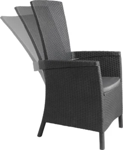 Allibert Vermont Verstelbare Tuinstoel - 64x68x107cm - Grafiet 22 Allibert Vermont Verstelbare Tuinstoel - 64x68x107cm - Grafiet -Tuinmeubelen 992x1200 9