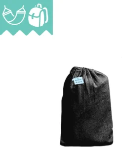 Dubbele Hangmat Zwart Met Spreidstok - 1 Of 2 Persoons - Lig Oppervlak 190x150cm - Lengte 260cm -Tuinmeubelen 997x1200