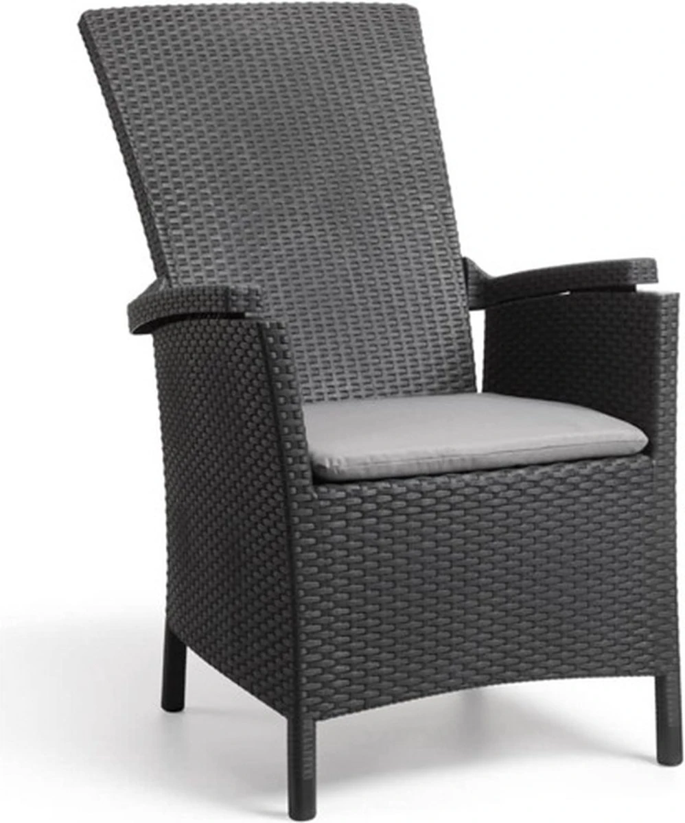 Allibert Vermont Verstelbare Tuinstoel - 64x68x107cm - Grafiet 16 Allibert Vermont Verstelbare Tuinstoel - 64x68x107cm - Grafiet - Afbeelding 16